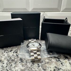 Marc Jacobs Silver Women Watch with extra pieces